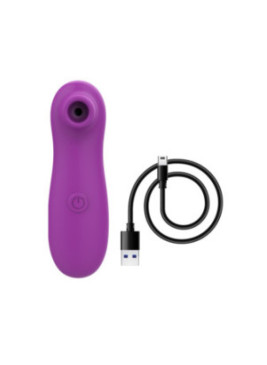 Vibromasseur par vibrations sur membrane rechargeable USB violet 10 vitesses de voyage - ZK003CPUR